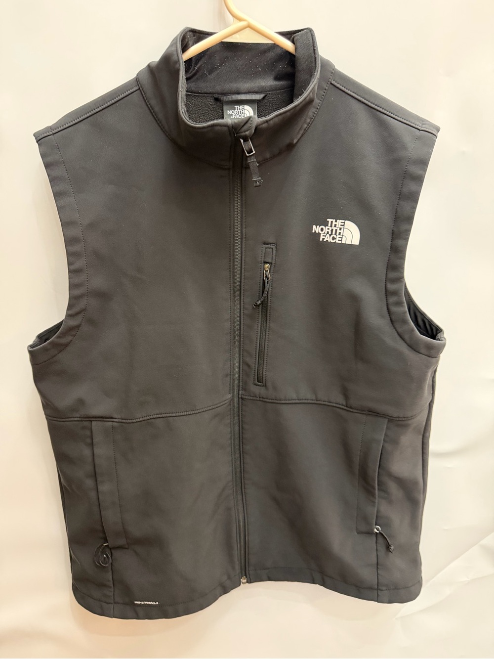 The North Face Black Softshell Vest Mens size Large